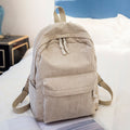 Soft Fabric Striped Corduroy Designer Teenage Girls School Backpack