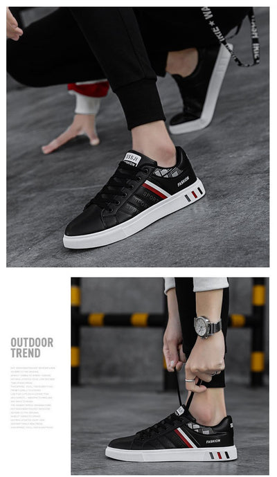 New Style Leather Fashion Breathable Sneakers