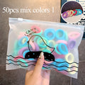 100 pcs/Set Colourful Elastic Ponytail Hair Bands Bobbles