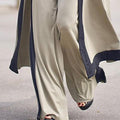 Stylish Cardigan Coat Sling Top Pants Homewear Set (3Pc) Outfit