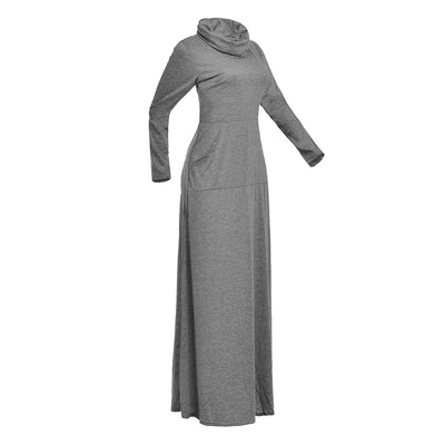 Elegant Maxi Long Pocket Dress For Women
