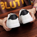 White Black Style Lace Up Men's Fashion Vulcanized Sneakers