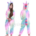 Winter Flannel Unisex Children Onesie Kids Baby Pyjamas
