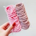 50 pcs/Set Colourful Elastic Ponytail Hair Bands Bobbles
