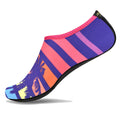 Unisex Swimming Shoes Aqua Beach Socks Big Plus Size Sneaker  Striped Colourful Water Shoes