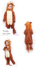 Winter Flannel Unisex Children Onesie Kids Baby Pyjamas