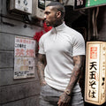 Knitted Short Sleeve Slim Fit Shirts