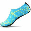 Unisex Swimming Shoes Aqua Beach Socks Big Plus Size Sneaker  Striped Colourful Water Shoes