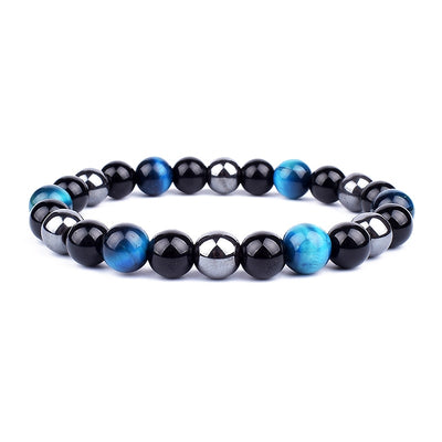 New Magnetic Hematite Bracelets  Tiger Eye Stone Bead Couple Bracelets