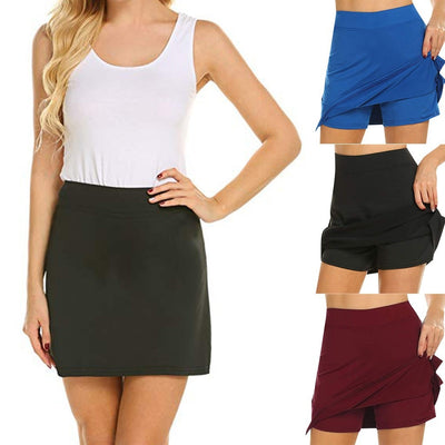 Fashion High Waist Slim Pocket Mini Skirt Pant