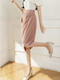 Vintage Hip Fashion High Waist Split One-Step Skirts