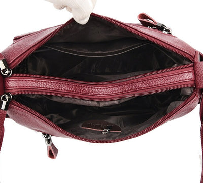 High - Quality Cowhide Leather Luxury Brand Crossbody Handbags