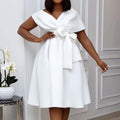 New Style Elegant Ladies Plus size  Sexy V-Neck Dresses
