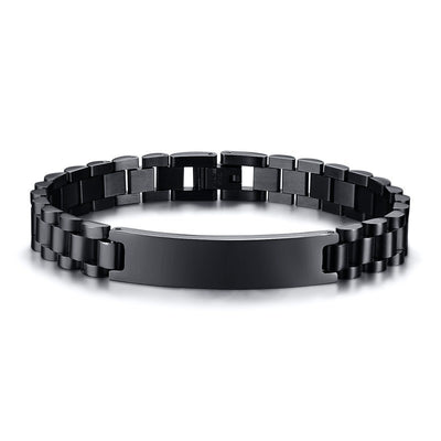 Custom Free Engraving Stainless Steel Chain Bracelets