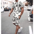 Summer Men's Fashion Tracksuit Set  Beach Wear