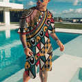 Summer Men's Fashion Tracksuit Set  Beach Wear