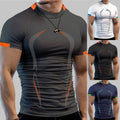 Men's Breathable Sports Tight-fitting Short-sleeved Quick-drying Fitness Top