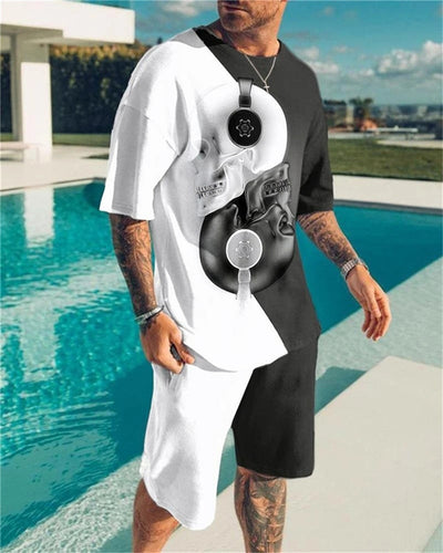 Summer Men's Fashion Tracksuit Set  Beach Wear