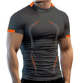Men's Breathable Sports Tight-fitting Short-sleeved Quick-drying Fitness Top