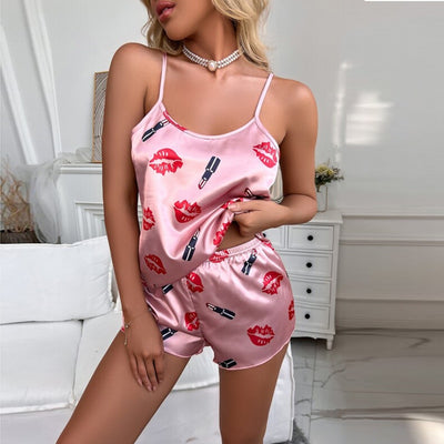 Ladies Sexy Pyjamas Sets Sleeveless Summer Nightwear