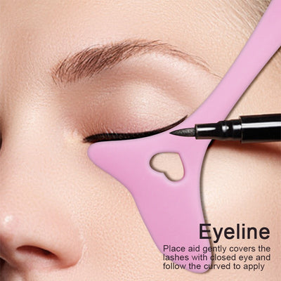 Silicone Eyeliner Makeup Stencils Wing Tips Mascara Applicator