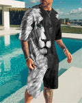 Summer Men's Fashion Tracksuit Set  Beach Wear