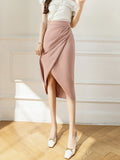 Vintage Hip Fashion High Waist Split One-Step Skirts