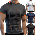 Men's Breathable Sports Tight-fitting Short-sleeved Quick-drying Fitness Top