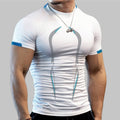 Men's Breathable Sports Tight-fitting Short-sleeved Quick-drying Fitness Top