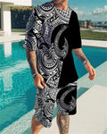 Summer Men's Fashion Tracksuit Set  Beach Wear