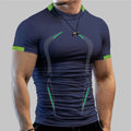 Men's Breathable Sports Tight-fitting Short-sleeved Quick-drying Fitness Top