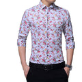 New Arrivals  Men's  Floral Slim Fit Fashion Shirts