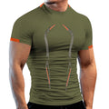 Men's Breathable Sports Tight-fitting Short-sleeved Quick-drying Fitness Top