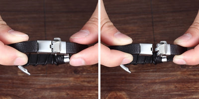 Stainless Steel Leather Bracelet Infinity Logo Special Popular Pattern Unisex Bracelet