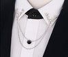 Brooch with Double Chain Collar Pins