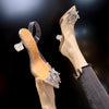 Transparent High Heels Sexy Pointed Toe Slip-on