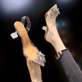 Transparent High Heels Sexy Pointed Toe Slip-on