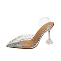 Transparent High Heels Sexy Pointed Toe Slip-on