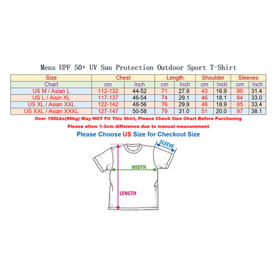 Men's UPF 50+ UV Sun Protection Outdoor Long Sleeve Tee Shirt