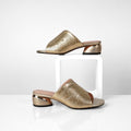 Women Bright leather outdoor slippers