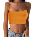 Strappy Club Tank Tops Solid