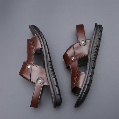 Casual Leather Sandal Slipper