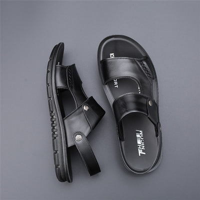 Casual Leather Sandal Slipper