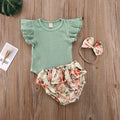 Girl Ruffled Ribbed Bodysuit