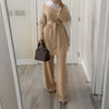 Elegant Fashion Hijab Wide Leg Jumpsuit Sets