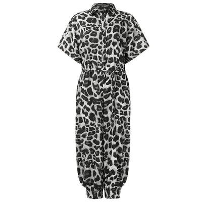 Vintage V-Neck Pocket Cotton Romper Jumpsuits
