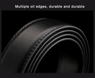 Brand Genuine men's Leather Fashion Automatic Buckle Belts