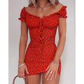 Elegant Off Shoulder Mini Dress