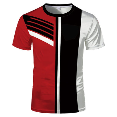 Fashion 3D  short-sleeved round neck T-shirt
