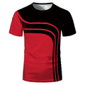 Fashion 3D  short-sleeved round neck T-shirt